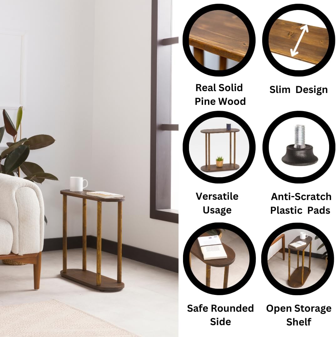 Modern Minimalist Nightstand Bedside Table with Storage Drawer – Bedroom End Table for Small Spaces, Living Room & Apartment Use
