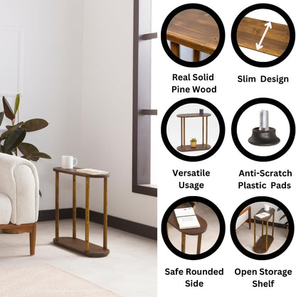Modern Minimalist Nightstand Bedside Table with Storage Drawer – Bedroom End Table for Small Spaces, Living Room & Apartment Use