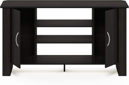 Modern TV Stand Entertainment Center with Storage Shelves – Minimalist Media Console for Living Room, Bedroom & Small Spaces