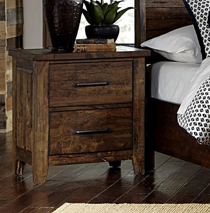 Modern Transitional Nightstand with Storage Drawer – Wooden Bedside Table for Bedroom, Living Room & Small Space Organization