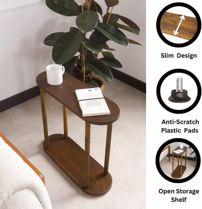 Modern Minimalist Nightstand Bedside Table with Storage Drawer – Bedroom End Table for Small Spaces, Living Room & Apartment Use