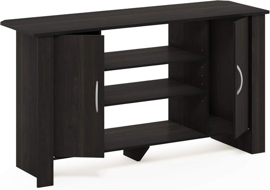 Modern TV Stand Entertainment Center with Storage Shelves – Minimalist Media Console for Living Room, Bedroom & Small Spaces