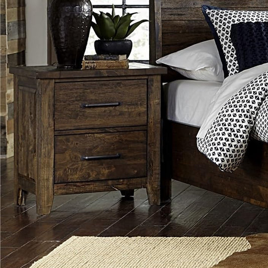 Modern Transitional Nightstand with Storage Drawer – Wooden Bedside Table for Bedroom, Living Room & Small Space Organization