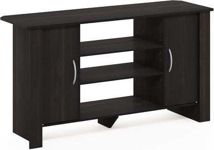 Modern TV Stand Entertainment Center with Storage Shelves – Minimalist Media Console for Living Room, Bedroom & Small Spaces