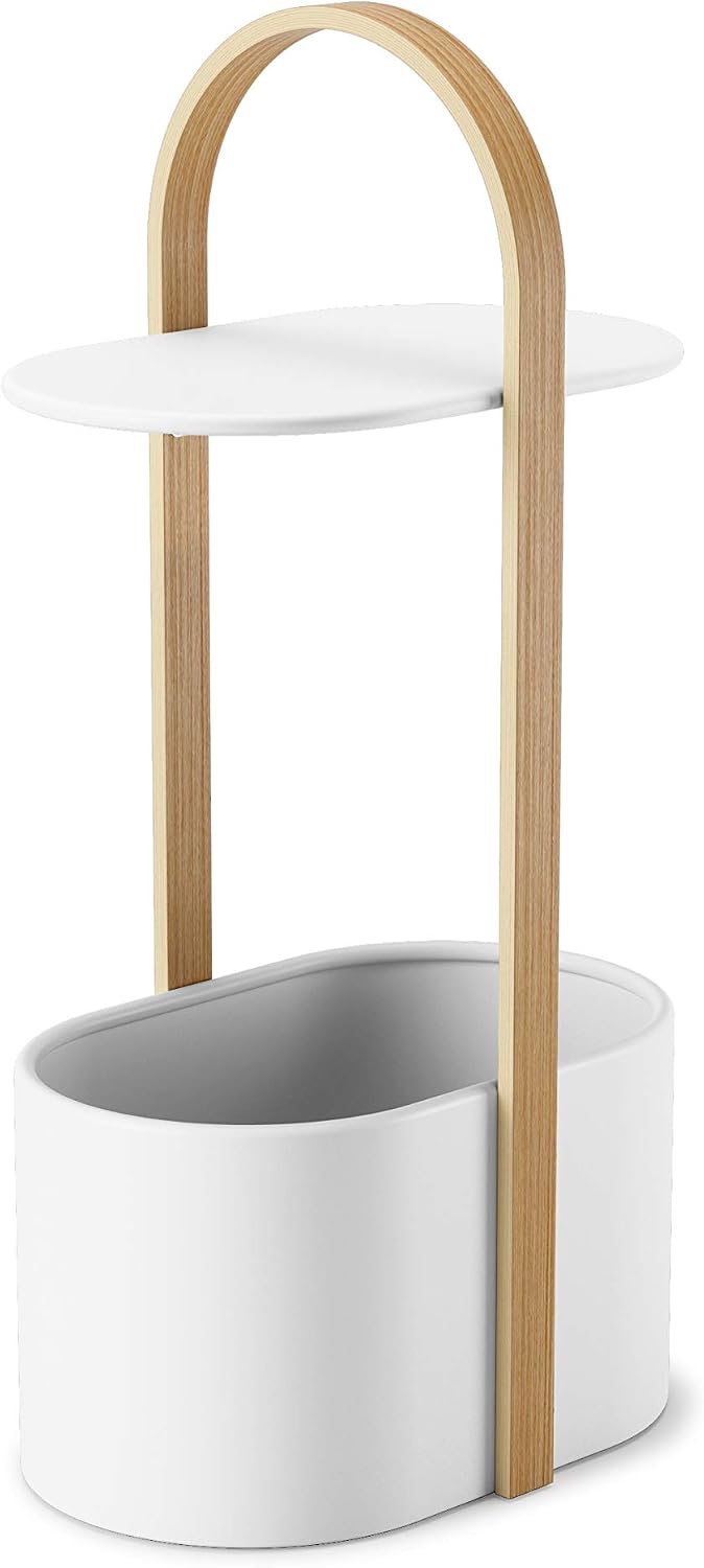 Modern Multi-Functional Side Table with Storage Shelf – Minimalist Coffee Table for Living Room, Bedroom & Small Space Organization