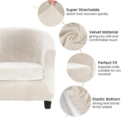 Stretchy Washable Sofa Slipcover – Elastic Furniture Protector for Living Room Couch, Anti-Dust, Anti-Stain, Pet Friendly Universal Fit