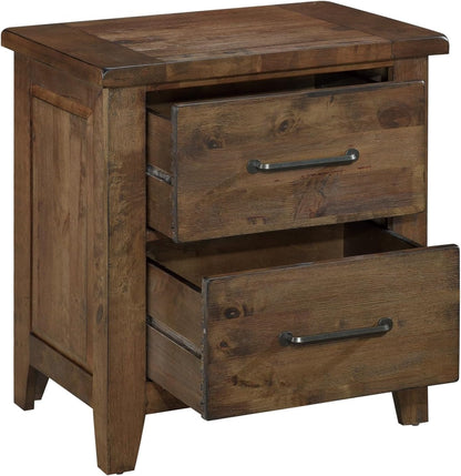 Modern Transitional Nightstand with Storage Drawer – Wooden Bedside Table for Bedroom, Living Room & Small Space Organization