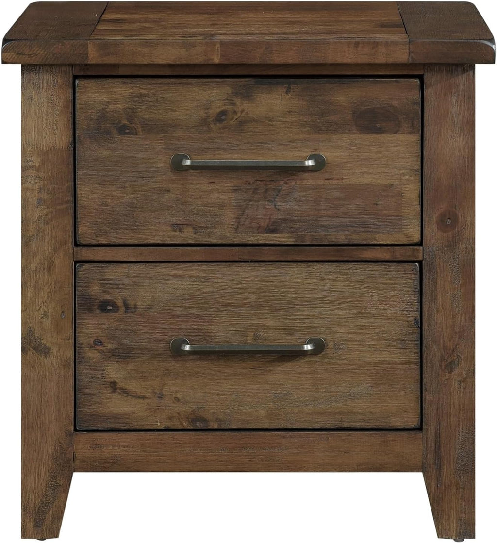 Modern Transitional Nightstand with Storage Drawer – Wooden Bedside Table for Bedroom, Living Room & Small Space Organization