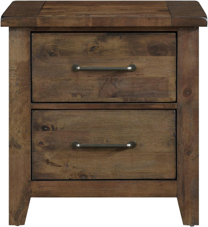 Modern Transitional Nightstand with Storage Drawer – Wooden Bedside Table for Bedroom, Living Room & Small Space Organization