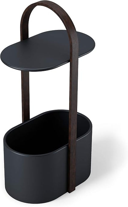 Modern Multi-Functional Side Table with Storage Shelf – Minimalist Coffee Table for Living Room, Bedroom & Small Space Organization