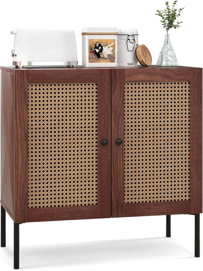 Modern Sideboard Storage Cabinet with Adjustable Shelves – Freestanding Kitchen Buffet Cabinet for Dining Room, Living Room & Home Organization