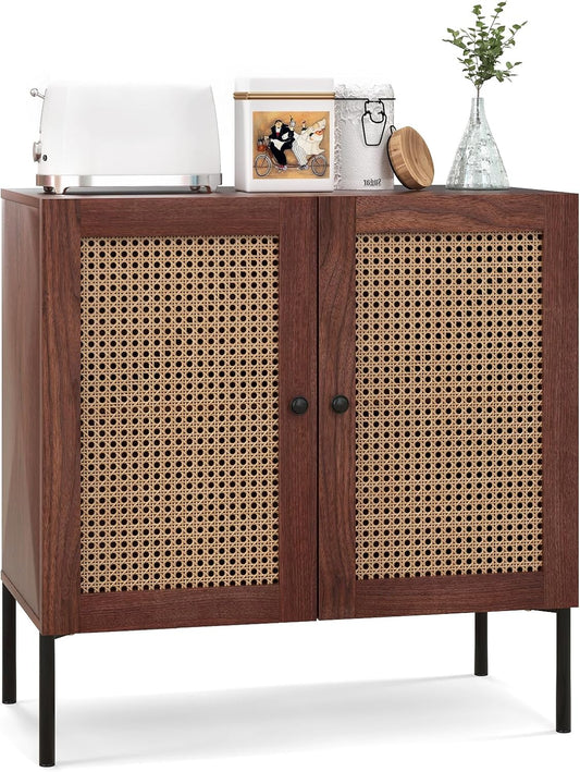 Modern Sideboard Storage Cabinet with Adjustable Shelves – Freestanding Kitchen Buffet Cabinet for Dining Room, Living Room & Home Organization