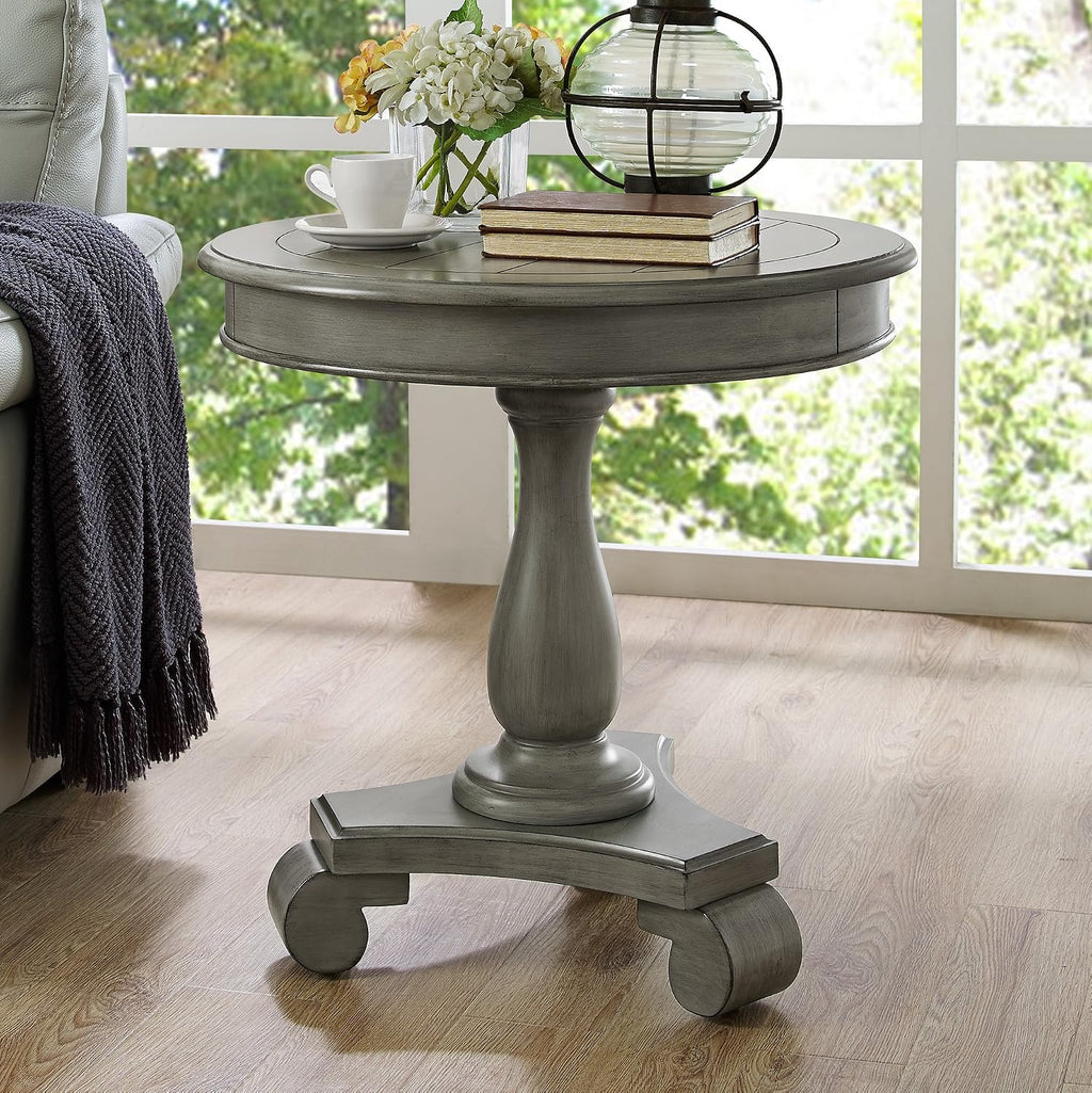 Modern Round Dining Table with Pedestal Base – Minimalist Kitchen Table for 2–4 People, Small Space Apartment & Dining Room Use