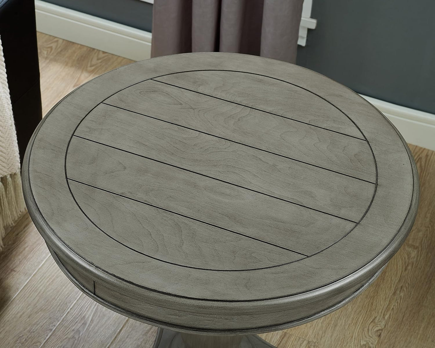 Modern Round Dining Table with Pedestal Base – Minimalist Kitchen Table for 2–4 People, Small Space Apartment & Dining Room Use