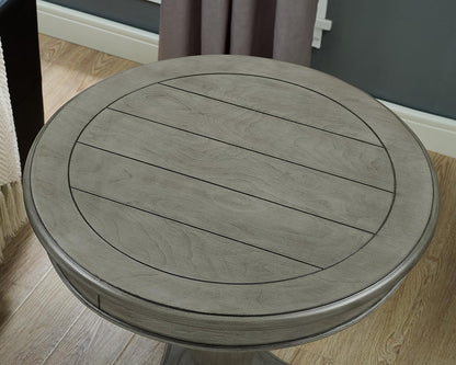 Modern Round Dining Table with Pedestal Base – Minimalist Kitchen Table for 2–4 People, Small Space Apartment & Dining Room Use